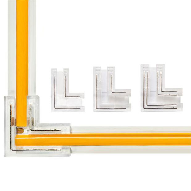 2/3/4Pin L-Shape COB LED Strip Light Corner Connectors, No Dark Area 2/3/4Pin L-Shape COB LED Strip Light Corner Connectors, No Dark Area